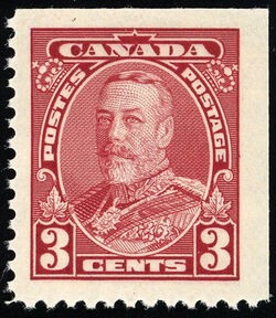 King George V - Dark Carmine - Booklet Single Canada Postage Stamp