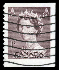Queen Elizabeth II - Violet Brown - Booklet Single Canada Postage Stamp