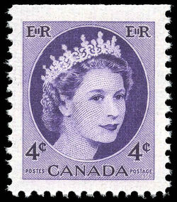 Queen Elizabeth II - Violet - Booklet Single Canada Postage Stamp