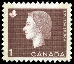 Queen Elizabeth II - Brown - W2B Canada Postage Stamp