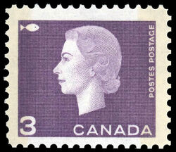 Queen Elizabeth II - Dark Purple - F - W2B Canada Postage Stamp