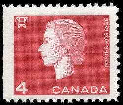 Queen Elizabeth II - Carmine - Booklet Single Canada Postage Stamp