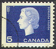 Queen Elizabeth II - Violet Blue - Miniature Pane Single - W2B Canada Postage Stamp