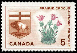 Prairie Crocus, Manitoba - F Canada Postage Stamp | Floral Emblems