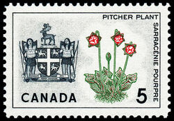 Pitcher Plant, Newfoundland - F Canada Postage Stamp | Floral Emblems