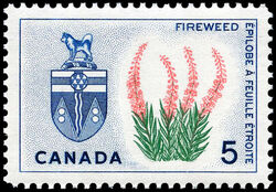 Fireweed, Yukon - F Canada Postage Stamp | Floral Emblems
