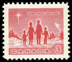 Family - Red - F - W2B Canada Postage Stamp | Christmas