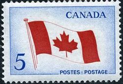 The National Flag - F Canada Postage Stamp