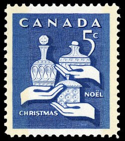 Gifts Of The Magi - Blue - W2B Canada Postage Stamp | Christmas