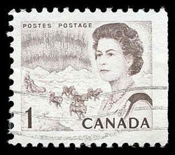 Queen Elizabeth II, Northern Regions - Booklet Single - NF - DEX Canada Postage Stamp | Centennial Issue