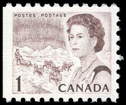 Queen Elizabeth II, Northern Regions - Booklet Single - LF - PVA Canada Postage Stamp | Centennial Issue