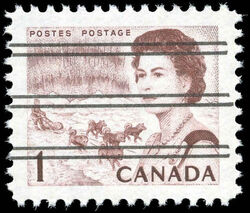 Queen Elizabeth II, Northern Regions - Precanceled - DF - DEX Canada Postage Stamp | Centennial Issue