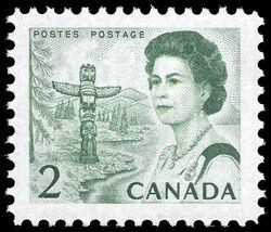 Queen Elizabeth II, Pacific Coast - LF - PVA Canada Postage Stamp | Centennial Issue