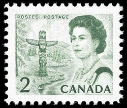 Queen Elizabeth II, Pacific Coast - GT2 - HF / FL - PVA Canada Postage Stamp | Centennial Issue