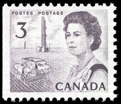 Queen Elizabeth II, Prairie Scene - Booklet Single - DF - PVA Canada Postage Stamp | Centennial Issue