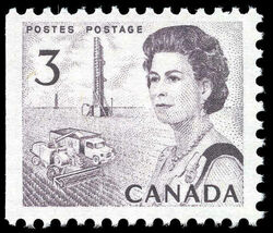 Queen Elizabeth II, Prairie Scene - Booklet Single - LF - PVA Canada Postage Stamp | Centennial Issue