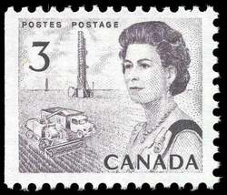 Queen Elizabeth II, Prairie Scene - Booklet Single - MF - PVA Canada Postage Stamp | Centennial Issue