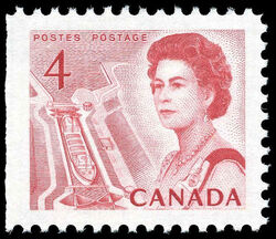 Queen Elizabeth II, Mid-Canada Seaway View - Booklet Single - DF - DEX Canada Postage Stamp | Centennial Issue