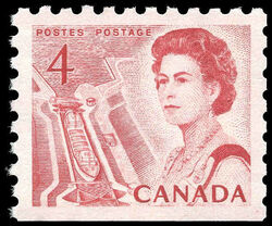 Queen Elizabeth II, Mid-Canada Seaway View - Booklet Single - NF - DEX Canada Postage Stamp | Centennial Issue
