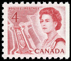 Queen Elizabeth II, Mid-Canada Seaway View - Booklet Single - DF Canada Postage Stamp | Centennial Issue