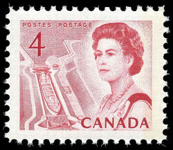 Queen Elizabeth II, Mid-Canada Seaway View - W1B At Left Or Right Canada Postage Stamp | Centennial Issue