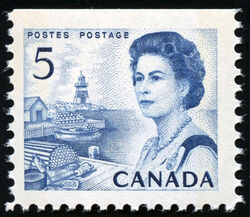 Queen Elizabeth II, Atlantic Coast - Miniature Pane Single - W2B Canada Postage Stamp | Centennial Issue