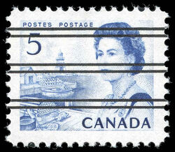 Queen Elizabeth II, Atlantic Coast - HB - DEX - Precanceled Canada Postage Stamp | Centennial Issue