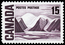 Greenland Mountains - F - PVA Canada Postage Stamp | Centennial Issue