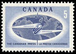 The Canadian Press, 50th Anniversary - F Canada Postage Stamp
