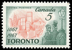 Toronto, 1867-1967 - F Canada Postage Stamp