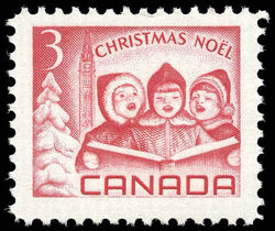 Children Singing Carols - Red - HF Canada Postage Stamp | Christmas