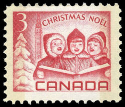 Children Singing Carols - Red - W2B Canada Postage Stamp | Christmas