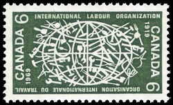 International Labour Organization, 1919-1969 - Dull Canada Postage Stamp