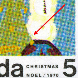 Snowmen - Blue Line On Right Snowman Canada Postage Stamp | Christmas