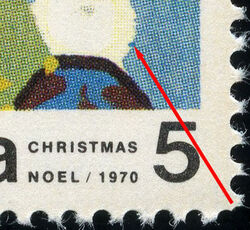 Snowmen - Blue Spot On Right Snowman Canada Postage Stamp | Christmas