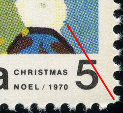 Snowmen - WBC - Blue Spot On Right Snowman Canada Postage Stamp | Christmas