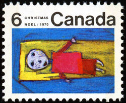 Christ Child - W2B Canada Postage Stamp | Christmas