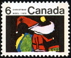 Santa Claus - W2B Canada Postage Stamp | Christmas