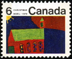 Church - W2B Canada Postage Stamp | Christmas