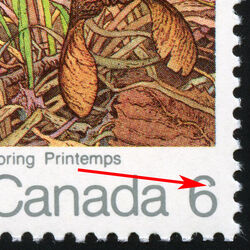 Spring - Hook On 6 Canada Postage Stamp | The Maple in four Seasons