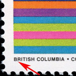 British Columbia, Confederation, 1871 - Dot Between BR Of BRITISH Canada Postage Stamp