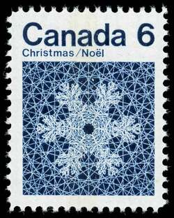 Snowflake - Blue - WCB - HB Canada Postage Stamp | Christmas