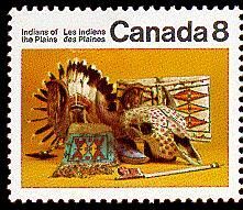 Artifacts - Tagged - GT2 - Short N In Plains Canada Postage Stamp | Indians of Canada, Indians of the Plains