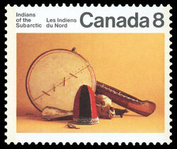 Artifacts - HF Back Canada Postage Stamp | Indians of Canada, Indians of the Subarctic