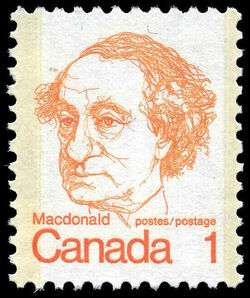 Macdonald - NF Canada Postage Stamp | Caricature Definitives