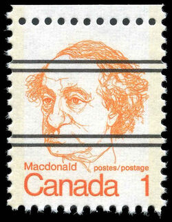 Macdonald - LF - Precanceled Canada Postage Stamp | Caricature Definitives