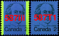 Laurier - DF - Untagged Error Canada Postage Stamp | Caricature Definitives