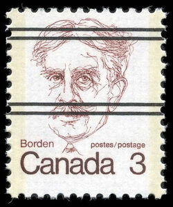 Borden - LF - Precanceled Canada Postage Stamp | Caricature Definitives