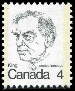 King - NF Canada Postage Stamp | Caricature Definitives