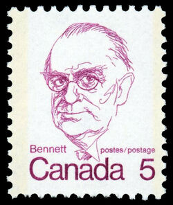 Bennett - NF Canada Postage Stamp | Caricature Definitives